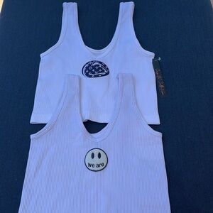 Brand new custom made Suzette cropped tank tops.